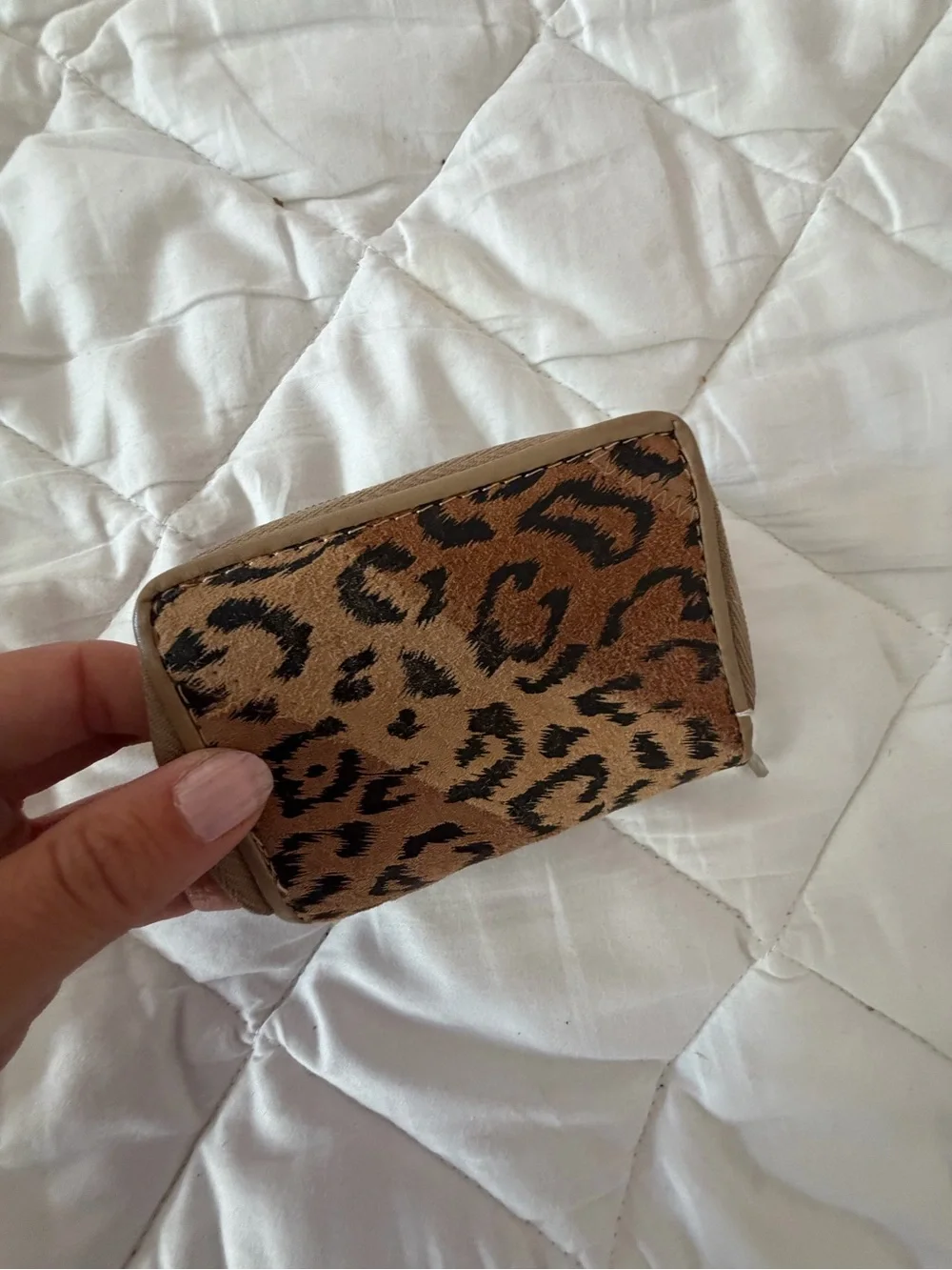 🗽Leopard Print Card Holder Wallet - Brown